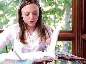 Tiny Aubrey Star gets her pussy licked and fucked