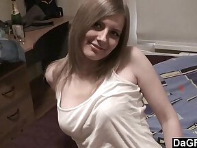 Amateur lesbian action with Abigailly and a young swinger